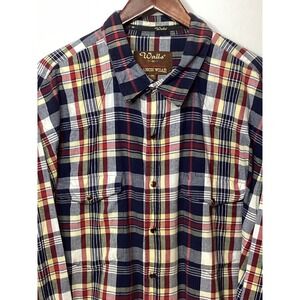 Walls Ranch Wear XXL Plaid Shirt Long Sleeve Button Front‎ Workwear Western